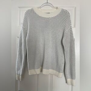 Alfani‎ blue and white knit sweater - size medium- new with tags